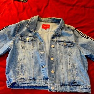 Guess navy blue short jean jacket